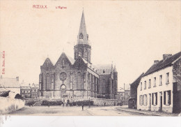 ROEULX : L´église (2 Timbres) - Le Roeulx