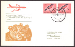Swissair 1968 Johannesburg - Zuerich First Flight Cover - Posta Aerea