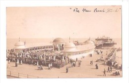 RP THE NEW BANDSTAND Shows PROMENADE AND PIER USED 1916 ? SUSSEX   PHOTO CARD - Hastings