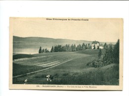 Delcampe - CP - MALBUISSON (25) UN COIN DU LAC ET VILLA MONTJOYE - Valentigney
