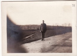 Photo 1918 Secteur IEPER (Ypres, Bataille De La Lys) - Un Soldat Américain (A73, Ww1, Wk1) - Ieper