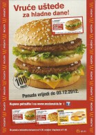 McDonalds Flyer / Coupon, 2012., Croatia - McDonald's