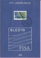 Bled '79, FISA, 1979., Yugoslavia, Commemorative Flyer - Other & Unclassified