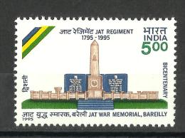 INDIA, 1995, Jat Regiments - Bicentenary,  Jat War Memorial, Bareilly, MNH, (**) - Ongebruikt