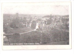 GENERAL VIEW OF RICHMOND FROM TERRACE North Yorkshire Unused From A Booklet Pc PICTORIAL POST CARD - Altri & Non Classificati