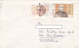 STAMPS ON COVER, NICE FRANKING, PERSONALITIES, 1993, SPAIN - Cartas & Documentos