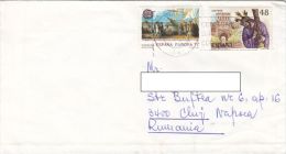 STAMPS ON COVER, NICE FRANKING, PAINTING, MONASTERY, 1993, SPAIN - Lettres & Documents