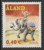 Aland 2002 Mi 208 YT 207 SG 217 ** Circus Elephant And Rider / Elefantendressur / Dressuur Olifanten - Europa Cept - Cirque