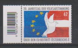 Österreich 2014, 20. Jahrestag Der Volksabstimmung, Postfrisch/mint - Unused Stamps