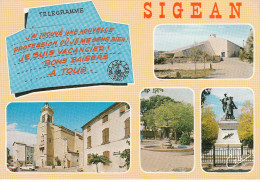 11 - SIGEAN / TELEGRAMME - MULTIVUES - Sigean