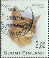 Finlande  1995. ~ YT 1277 - Chat Somali - Oblitérés