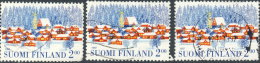 Finlande  1997. ~ YT 1377 Par 3 - Village Sous La Neige - Used Stamps