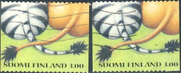 Finlande  1999. ~ YT 1430 Par 2 - Zèbre Et Lion - Used Stamps