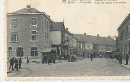 T T 200 / C P S M -  BELGIQUE-  MENIN  BARAQUES   BUREAU DES DOUANESET RUE DE LILLE - Menen