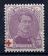 140014321   BELGICA  Nº  131  **/MNH - 1914-1915 Rode Kruis