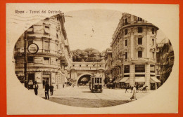 Roma 1922 - Cartolina Viaggiata&animata-Tunnel Del Quirinale - Transports