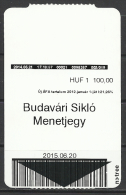 Hungary,  Buda-Castle Funicular  Ticket , 2015. - Europa