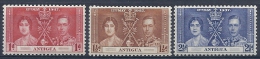 140014336  ANTIGUA  G,B,  YVERT    Nº  78/80   */MH - 1858-1960 Colonia Británica