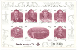 2001- PRUEBA Nº 76 -25º ANIVER. DEL REINADO DE S.M. DON JUAN CARLOS I - Essais & Réimpressions