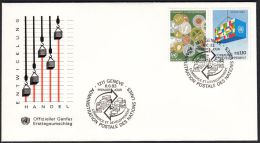 UN Geneve 1983, Illustrated Cover "Development Of Commercially" W./ Postmark "Geneve", Ref.bbzg - Brieven En Documenten