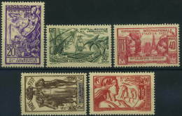 France, Nouvelle Calédonie : N° 166 à 170 X Année 1937 - Nuevos