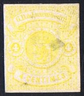 Non Dentelé 4 Cent (*) Aminci - 1859-1880 Wappen & Heraldik