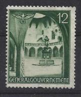 Generalgouvernement 1940  Bauwerke   (o) Mi.43 - Generalregierung