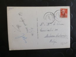 43/307   CP   1958  POUR LA BELG. - Covers & Documents