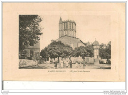 CASTELSARRASIN,,,,l´ EGLISE ST  SAUVEUR,,,,ECRITE 1913,,,,  JOLIE CARTE ANIMEE,,,, - Castelsarrasin