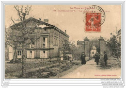 CASTELSARRAZIN,,,,VUE  INTERIEURE   DE L´ HOTEL DIEU ,,,,,VOYAGE  1919,,,,ANIMEE,,,,, - Castelsarrasin