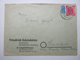 LANGENHOLTENSEN , Firmenbrief Um 1952 - Storia Postale
