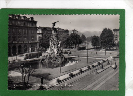 TORINO Piazza Statuto E Mon. A FREJUS CPSM Grd Format  Dentellée Parfait état 1959 TRAMWAYS CAMION - Plaatsen & Squares