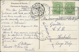 BELGICA TP CON MAT 1920 JUEGOS OLIMPICOS DE AMBERES VII OLIMPIADA A CONGO BELGA MAT LLEGADA - Estate 1920: Anversa