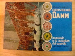 ALBUM Cromos 1970 CERVEZA DAMM. HOMENAJE A LA CONQUISTA DEL ESPACIO. Astronauta Hombre En La Luna. COMPLETO - Album & Cataloghi