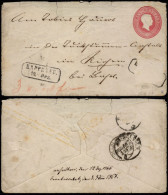 Germany Baden 1866 Postal History Rare Old Postal Stationery Cover Rappenau D.540 - Ganzsachen