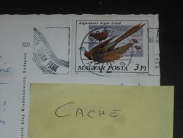 LETTRE HONGRIE HUNGARY MAGYARORSZAG AVEC YT 2553 - OISEAU BIRD PAON - ARGUS GEANT - CPM BUDAPEST - - Cartas & Documentos