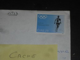 LETTRE IRLANDE IRELAND EIRE AVEC YT 546 - ATHLETISME - JEUX OLYMPIQUES - - Storia Postale