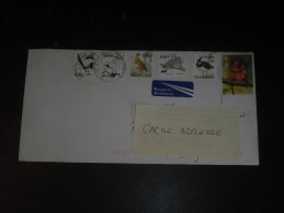 LETTRE IRLANDE IRELAND EIRE AVEC YT 1021 1022 1023 1057 1025 1108 - FAUNE OISEAU BIRD SINGE MONKEY - - Storia Postale