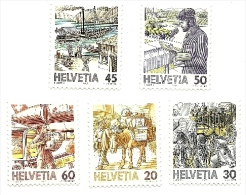 1987 - Svizzera 1264/68 Ordinaria C3438, - Unused Stamps