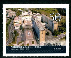 ITALIA / ITALY 2014** - Policlinico A. Gemelli - Roma - 1 Val. Autoadesivo  Come Da Scansione. - 2011-20: Mint/hinged