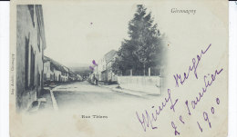 GIROMAGNY, Rue Thiers, Carte Precurseur 1900, , Deux Scans - Giromagny