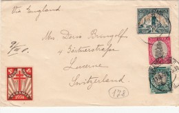 Johannesburg,Transvaal South Africa To Lucerna Svizzera 1939 Cover - Storia Postale