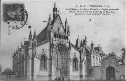 Thouars Le Château La Sainte Chapelle Façade Principale Bon Etat Léger Pli Coin Haut Droit - Thouars