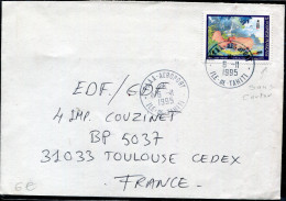 POLYNÉSIE - N° 439A / LETTRE DE FAAA - AEROPORT LE 6/11/1995, POUR LA FRANCE - TB - Cartas & Documentos