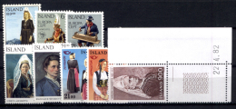 Islanda 1965/90 Costumi / Costumes 8 Val **/MNH VF - Colecciones & Series