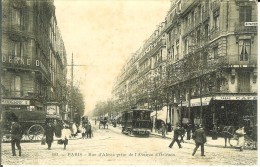 CPA  PARIS, Rue D'Alésia Prise De L'Avenue D'Orléans, Tramway  10351 - Arrondissement: 14