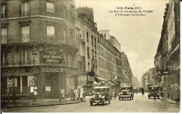 CPA  PARIS, Rue Du Faubourg Du Temple à L'Avenue Parmentier  10329 - Arrondissement: 11