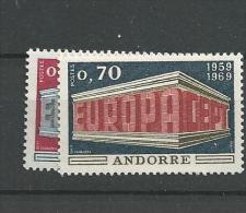 1969  MNH Andorra Fr, Postfris - Nuevos