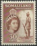SOMALILAND..1953..Michel # 125...MLH. - Somaliland (Protectorate ...-1959)