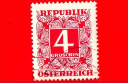 AUSTRIA - USATO - 1951 - Numero - Cifra - Sovrattassa - Postage Due - 4 - Strafport